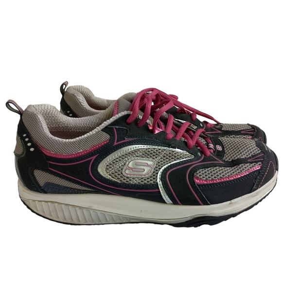 Skechers Shape Ups Women's Size 10 Blue/ Pink/ Gray - Picture 5 of 10